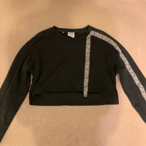 Gymshark 24/7 Cropped Sweater - Black